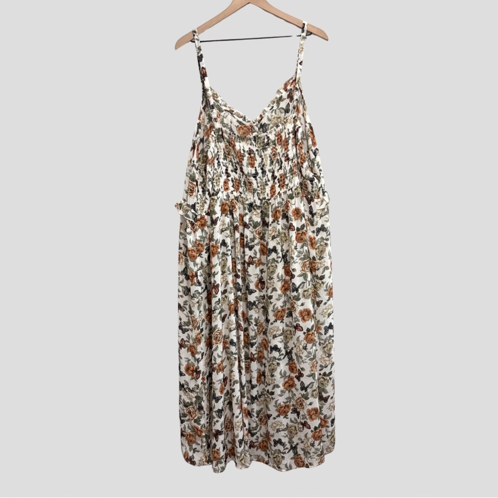 Torrid Sleeveless Floral Butterfly Open Front Top Dress - Picture 9 of 16